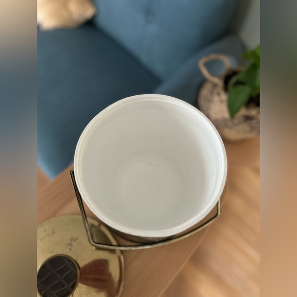 True Vintage Barware Leather & Brass ice bucket bar accessory drinks holiday - Picture 6 of 10